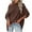 Coffee, variant on Tarylea Knitted Tops for Women off Shoulder Solid Color Tops Long Sleeve Loose Oversized Pullover Fall Casual Wear