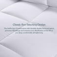 thumbnail image 4 of Delara Twin Size Down Alternative Duvet Insert - Ultra-Soft GOTS Certified Organic Cotton Cover Hypoallergenic Snow Down Alternative-Filled Hotel Collection Comforter, 350 GSM All Season Warmth, 4 of 7