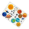 thumbnail image 3 of Billuyoard 1 Juego de pegatinas de pared de dibujos animados universo planeta estático DIY pared calcomanía niños juguetes papel tapiz reutilizable para Decoración del hogar Billuyoard HA005396-00, 3 of 6