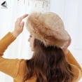 thumbnail image 5 of PULLIMORE Womens Fluffy Faux Fur Hats Winter Ear Head Warmer Russian Ski Caps (Khaki), 5 of 5