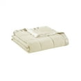 thumbnail image 6 of Full Down Alternative Blanket with Satin Trim, Queen Soft Lightweight Bed Blanket For All Season, Breathable Blanket for Home, Cream, 6 of 7