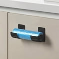 thumbnail image 3 of Visland 1 Pair Kitchen Storage Rack Organizer Drill-Free Installation Wall-Mounted Multi-Purpose Shelf Plastic Wrap Trash Bags Organizer, 3 of 7