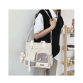 thumbnail image 5 of Bolso Multifuncional De Lona De Gran Capacidad Belug Blanco, 5 of 5