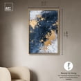 thumbnail image 5 of Golden Forest Glow Canvas Blue Abstract Art by Art Remedy, Gold Frame, 30" x 45", 5 of 7