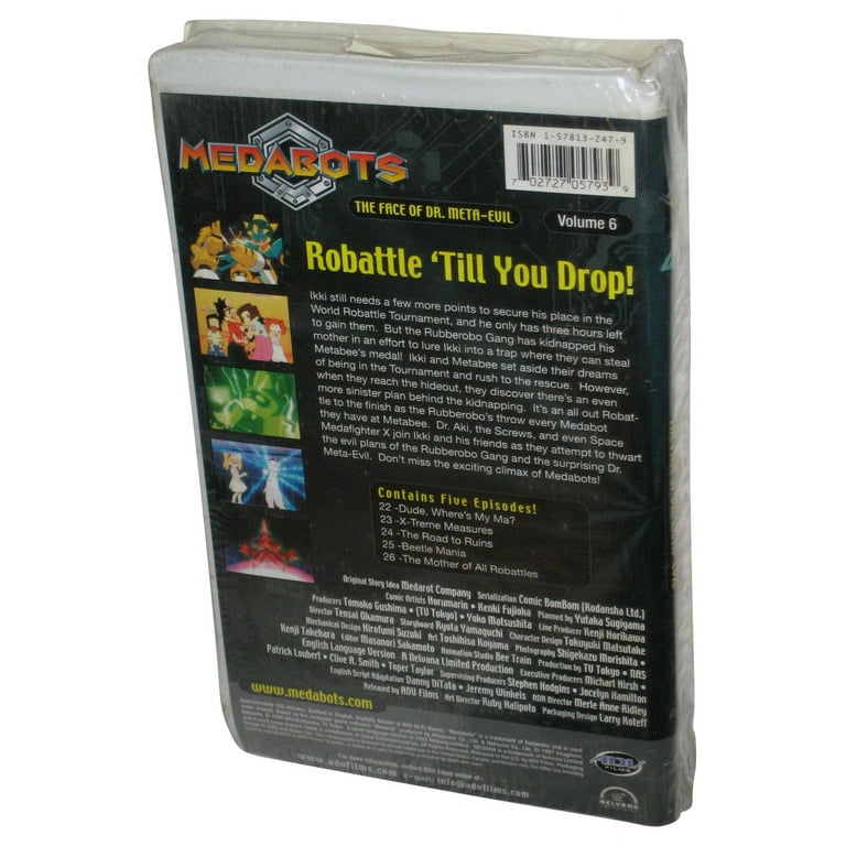 Medabots Face of Dr. Meta-Evil Vol. 6 ADV Films (2002) Animated
