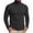 Black, variant on Men's Long Sleeve Full Fold Turtleneck Ribbed Knit Shirts, Vertical Rib Stretch Slim Fit Lightweight Daily Basic Layering Tops Gray M