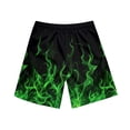 thumbnail image 5 of Yaoyar Mens Summer Classic Fit Walking Hiking Shorts Casual Homewear Flame Printing Funny Printed Trousers Beach Sports Shorts Fast-Drying Shorts, 5 of 8