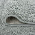 thumbnail image 6 of Shag 2x12 Area Rug Thick (2'3'' x 12') Solid Gray Indoor Runner Easy to Clean, 6 of 8
