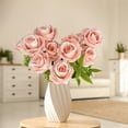 thumbnail image 4 of Clearance Sales! Lssam Artificial Silk Rose Bouquets with Vase - Elegant Wedding Centerpiece & Home Table Decor, Lifelike Fake Flowers Arrangement for Lasting No-Maintenance Decoration, 4 of 7