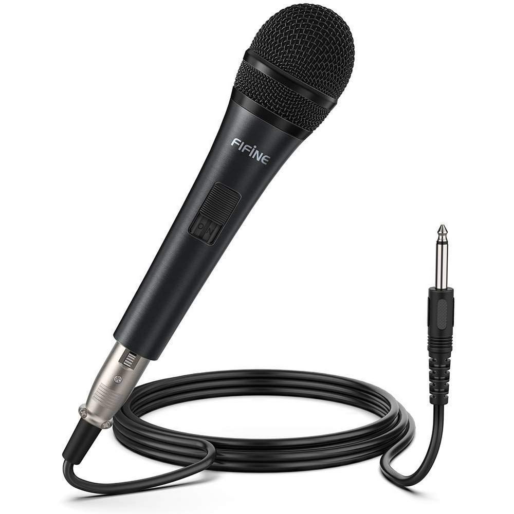 Karaoke Microphone,Fifine Dynamic Vocal Microphone for Speaker,Wired