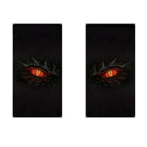 Coollooc Luminous Sticker, 2Pcs Halloween Ghost Eyes Indoor and Outdoor Window Eye Stickers,Halloween Peeping Eyes Glow in The Dark Decorations, for Create a Terrifying Atmosphere(B)