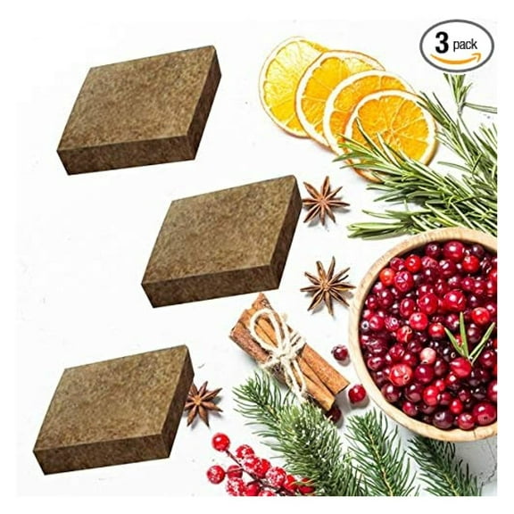 Air Freshener 3-Pack for Aroma Beam - Cranberry Nutmeg Scent - Holiday Home Fragrance Squares for Fan Dispensers - Made in USA