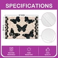thumbnail image 3 of Manfei Black Butterfly Placemats Set of 4 for Girls Women, Vintage Rose Floral Table Mats for Dining Table Set of 4, Baroque Mandala Table Place Mats for in Door Dining, Stylish Dining Room Decor, 3 of 4