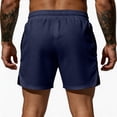 thumbnail image 5 of BRANROY Men's Sport Mesh Shorts - Breathable Elastic Waist Training Shorts for Men,Gym Shorts and Athletic Shorts for Workout,Navy,M, 5 of 5