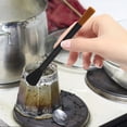 thumbnail image 4 of TEHAUX Practical Double End Coffee Brush with Aluminum Handle Gentle Bristles for Coffee Machine Cleaning, 4 of 8