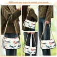 thumbnail image 5 of One Shoulder Chain Handbag 7.1x11x2.8in Women's Hobo Handbags Tote Handbags Shoulder Handbags Card Bag Cash Bag Key Bag Color Airplane Cartoon, 5 of 7