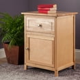 Winsome Wood Eugene Accent Table, Nightstand, Natural Finish