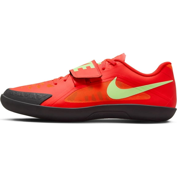 Nike Zoom Rival SD 2 Track & Field Throwing Shoes FZ9665-600, Bright Crimson/Lime Blast/Hyper Orange/Washed Coral Size 11.5