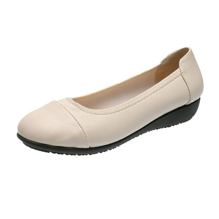 Women s Shoes Fashionable Mid-Heel Women Heels Wedges Comfortable Soft Sole Casual Retro Heel Shoes