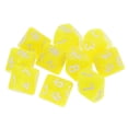 thumbnail image 2 of 10x 10 Piezas D10 Dados Poliédricos Acrílico 16mm para Juegos de RPG ( / Amarillo / / Naranja / Rosa), 2 of 8