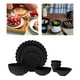 thumbnail image 5 of Accesorios en miniatura Sunnimix Vajilla 1 6 Escala Plato Tazón Tazas Comida Cumpleaños Negro, 5 of 8