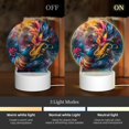 thumbnail image 2 of Honeii Vibrant Rooster Painting Print Acrylic LED Night Lamp,Round Touch-Control Night Light with 3 Lighting Modes,for Bedrooms, Living Rooms, and Gifting, 2 of 4