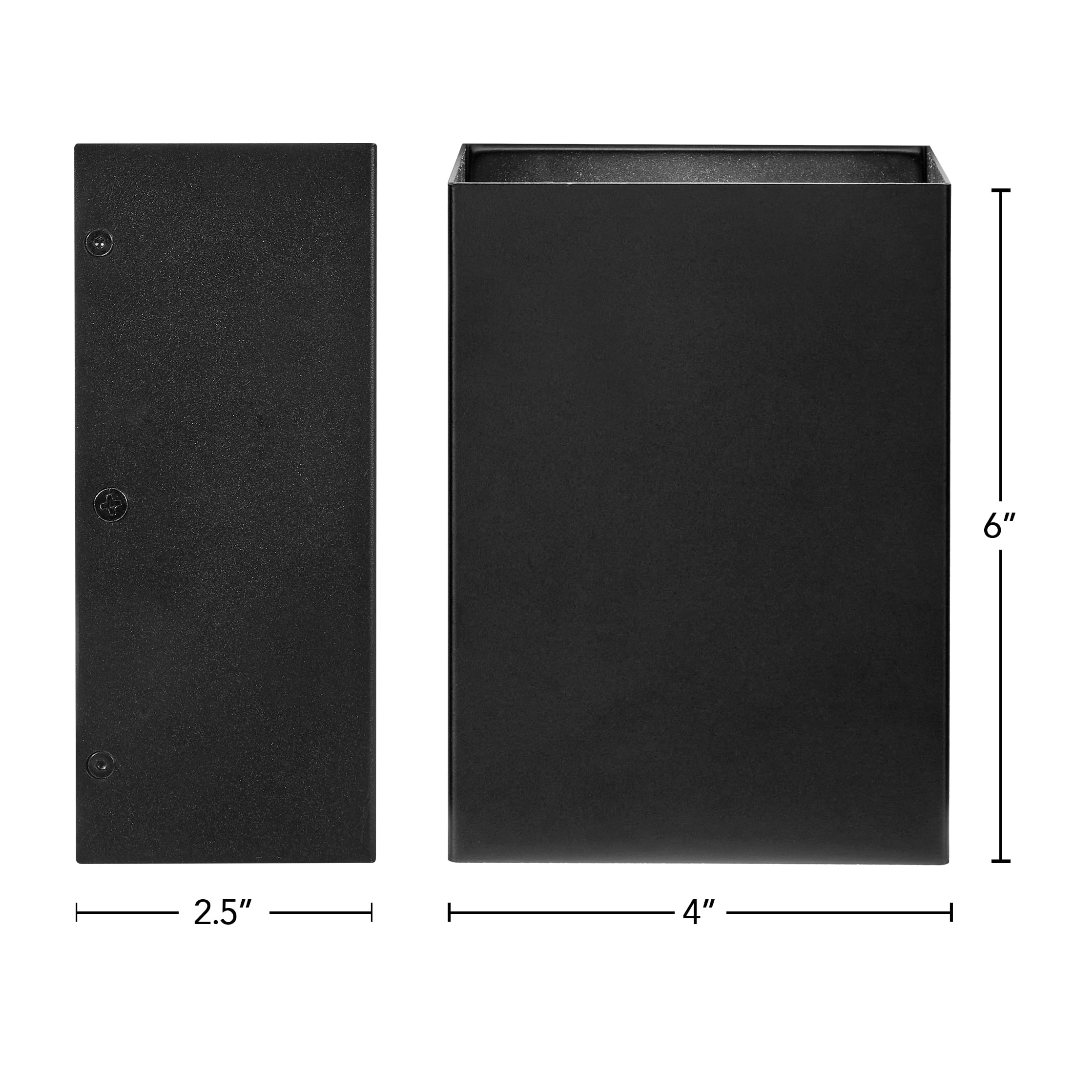 Maxxima LED Rectangular Outdoor Wall Wash, Up and Down Modern Sconce Porch Light, 12 Watts, 500 Lumens, 5 CCT 2700K-5000K