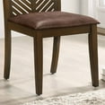 thumbnail image 2 of Furniture of America Ganfer Transitional Wood 7-Piece Dining Table Set in Walnut, 2 of 5
