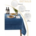 thumbnail image 2 of Blue Ombre Table Cloth, Modern Abstract Art Ocean Oil Painting Waterproof Tablecloth for Rectangle Tables, Reusable Washable Fabric Table Cover for Restaurant Kitchen Dining Tables 60"x84", 2 of 6