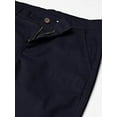 thumbnail image 3 of Nautica Boys Flat Front Stretch Twill Chino Khaki Pant 14 Navy, 3 of 4