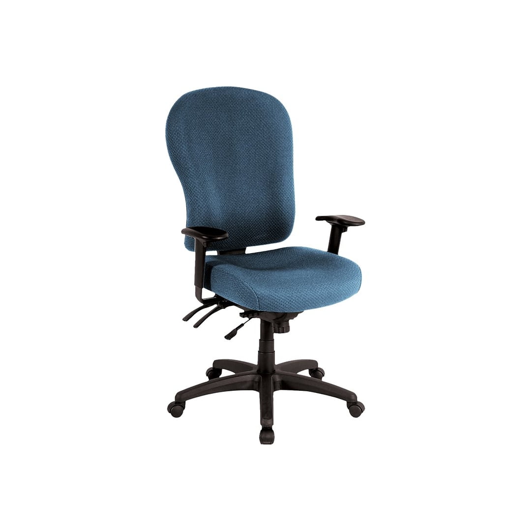 Tempur Pedic Ergonomic Fabric Mid Back Office Chair Black Fixed