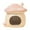 Pink, variant on Hamster House Feeding Bowl Ceramic Hideout Mushroom Shape for Chinchilla Rat Small Pets Habitat