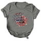 thumbnail image 1 of Gibobby Camisetas Mujer Baratas Manga Corta Blusa Mujer Blusa Top Básica(Gris,CH), 1 of 5