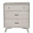 thumbnail image 2 of Allora Commode d'Appoint Moderne Mi‐siècle en Bois à 3 Tiroirs, Gris, 2 of 5