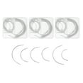 thumbnail image 1 of 40 Pcs C Type Curved Needles Practical Weaving Needles Hand Sewing Needles, 1 of 8