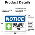 thumbnail image 2 of (2 Pack) Infection Control Kit Sign, 2 of 7