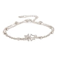 thumbnail image 1 of Pulsera de mariposa de doble capa para mujer de Plata de Ley 925, pulsera ajustable, regalo de joyería lindo y encantador, 1 of 7