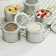 thumbnail image 5 of Uds. De tapas herméticas de latas de té plateadas, contenedores de almacenamiento de té de hojalata, Mini caja portátil, joyería, grano de café, azúcar, 9x6cm Feliz Sencillez, 5 of 5