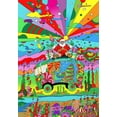 thumbnail image 2 of Green, Howie 24x32 White Modern Wood Framed Museum Art Print Titled - Santa Hippie Bus, 2 of 4