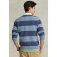 thumbnail image 2 of Polo Ralph Lauren Men's Striped Wool Rugby Sweater Blue Size Large, 2 of 3