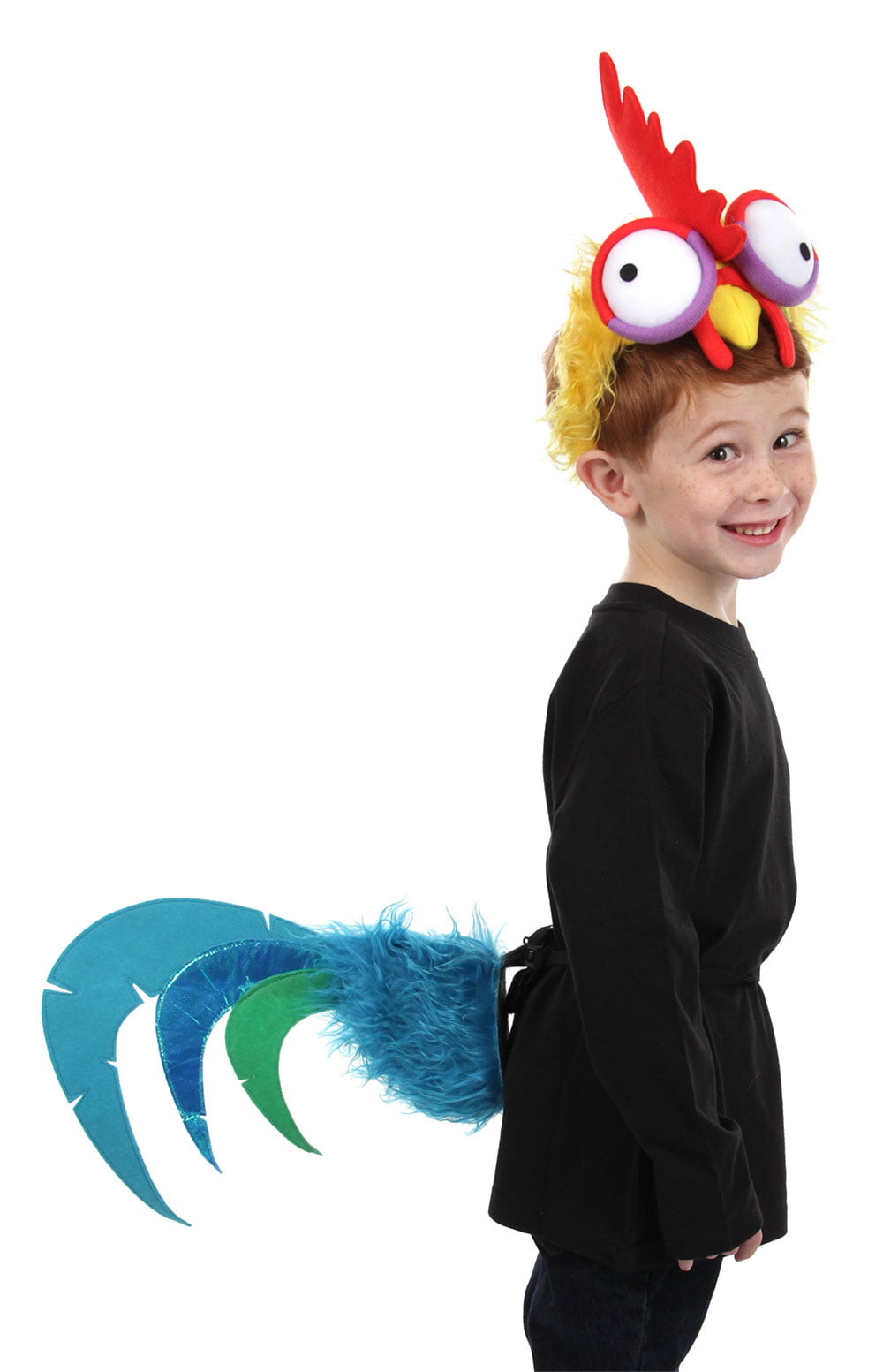 Disney Moana Hei Hei Headband Tail Rooster Costume Kit For Kids And Adults Walmart Com Walmart Com