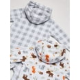 thumbnail image 5 of Hudson Baby Toddler Boy Fleece Jumpsuits, Coveralls, and Playsuits 2pk, Woodland, 2 Toddler, 5 of 5