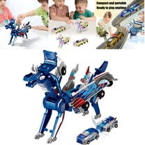 BESTSKY 2 in 1 Collision Transforming Dinosaur Car Toy,Dinosaur Transformer Car Toy,Automatic Transformer Toy Collision Transforming Car,Transform into Dinosaurs,Fun Collision Transformer