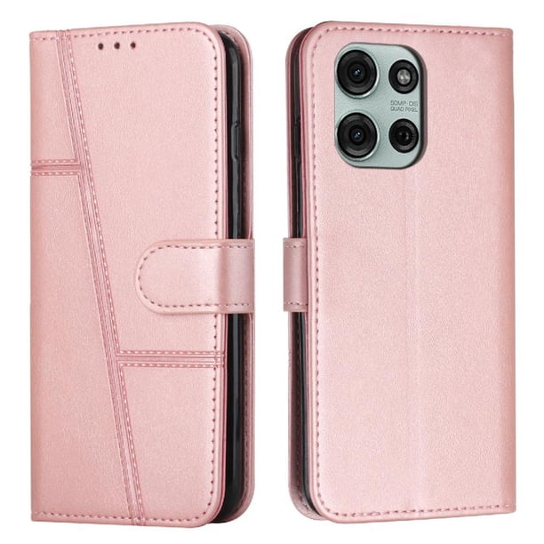 Funda Flip para FOXDOCK Motorola Moto G75 – Carcasa delgada y resistente a impactos con soporte para uso diario y profesional