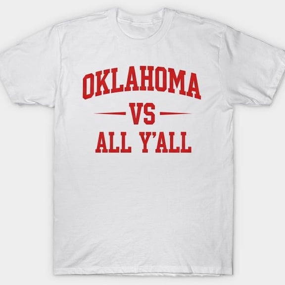 Oklahoma Vs All Y'all - Jersey Football Basketball Baseball Softball Volleyball Hockey Lover Fan Player Christmas Birthday Gift…