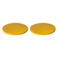 thumbnail image 1 of tamizeot Round Table Cloth Waterproof Dining Tablecloth Protector No Wash Cover Non Slide Decoration Party Bar Restaurant Hotel Yellow 2Set, 1 of 6