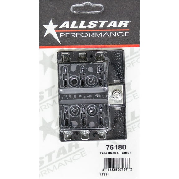 Allstar Fuse Block - Auxiliary - 6 Circuit - Universal - Each ALL76180