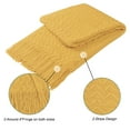 thumbnail image 3 of PiccoCasa Soft Acrylic Decorative Throw Blanket Fringe for Couch 50"x60" Yellow, 3 of 8