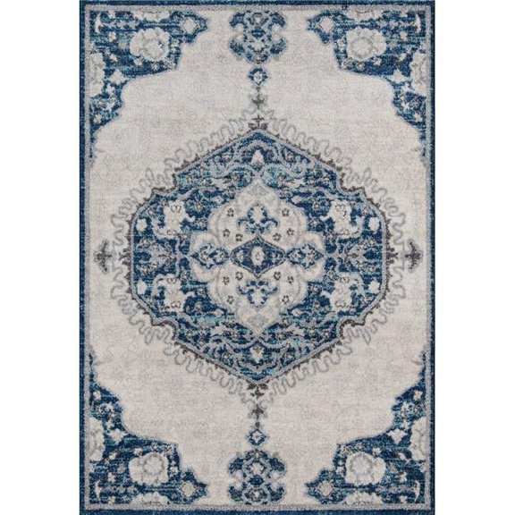 Momeni Haley Polypropylene Grey Area Rug 5'3" X 7'6"