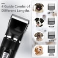 thumbnail image 5 of "Dog Clippers Grooming Kit Hair Clipper -4 in 1Low Noise -Rechargeable-Cordless Quiet Paw Trimmer Nail Grinder, Trimmer Grooming for Thick Hair&Coats,Pet Shaver for Small and Large Dogs Cats ", 5 of 6
